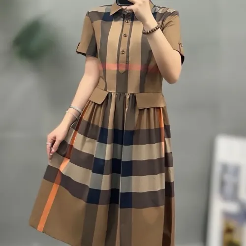 Burberry Dresses Short Sleeved For Women #1423757