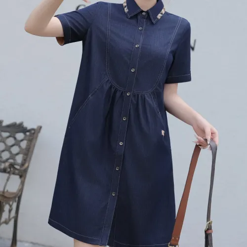 Burberry Dresses Short Sleeved For Women #1423758