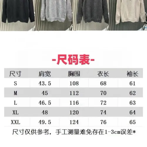 Replica Burberry Fashion Sweaters Long Sleeved For Unisex #1424378 $72.00 USD for Wholesale