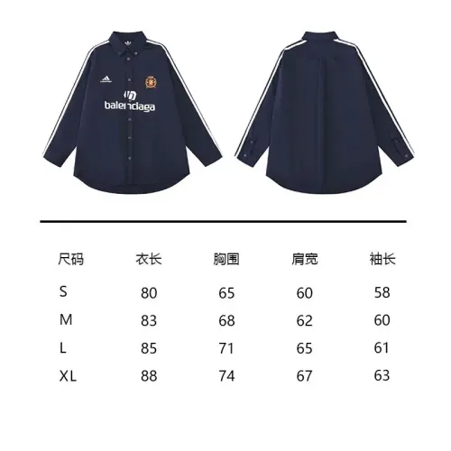 Replica Balenciaga Shirts Long Sleeved For Men #1424687 $48.00 USD for Wholesale