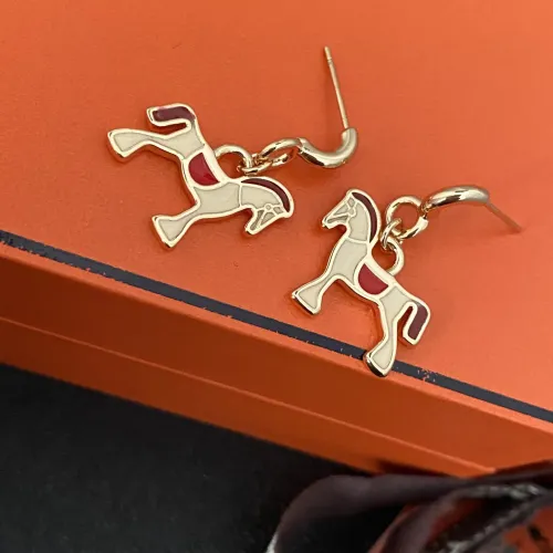 Replica Hermes Earrings For Women #1424970 $27.00 USD for Wholesale