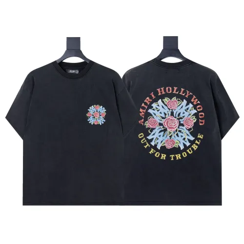 Amiri T-Shirts Short Sleeved For Unisex #1425425 $32.00 USD, Wholesale Replica Amiri T-Shirts