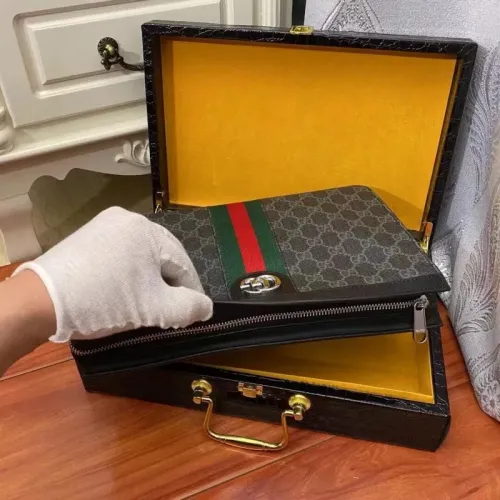 Replica Gucci AAA Man Pouches #1425840 $64.00 USD for Wholesale