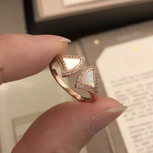 Replica Bvlgari Rings In Rose Gold For Women #1425914 $29.00 USD for Wholesale