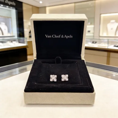 Replica Van Cleef & Arpels Earrings For Women #1425937 $34.00 USD for Wholesale