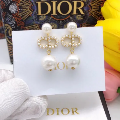 Replica Christian Dior Earrings For Women #1426037 $25.00 USD for Wholesale