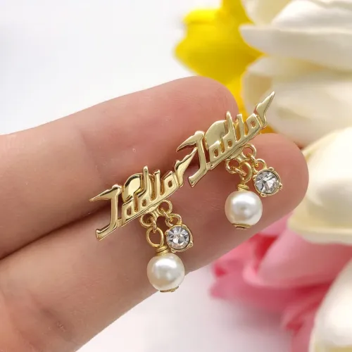 Replica Christian Dior Earrings For Women #1426143 $25.00 USD for Wholesale