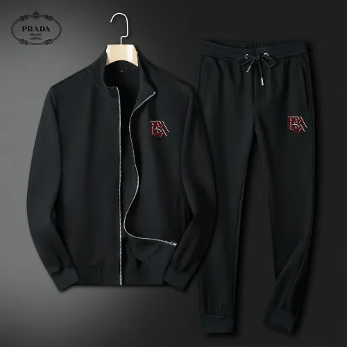 Prada Tracksuits Long Sleeved For Men #1426351 $80.00 USD, Wholesale Replica Prada Tracksuits