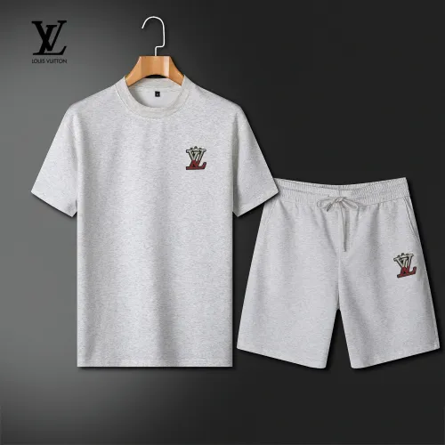 Louis Vuitton LV Tracksuits Short Sleeved For Men #1426563 $64.00 USD, Wholesale Replica Louis Vuitton LV Tracksuits
