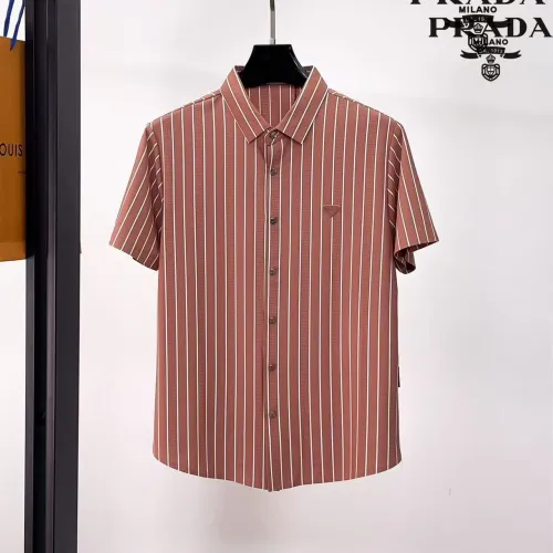 Prada Shirts Short Sleeved For Men #1426777 $52.00 USD, Wholesale Replica Prada Shirts