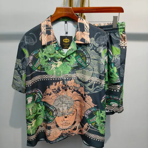 Versace Tracksuits Short Sleeved For Men #1426951 $76.00 USD, Wholesale Replica Versace Tracksuits