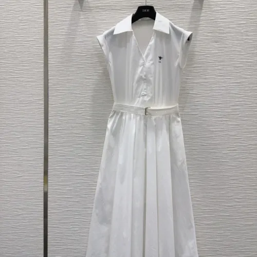Christian Dior Dresses Sleeveless For Women #1427090 $130.00 USD, Wholesale Replica Christian Dior Dresses