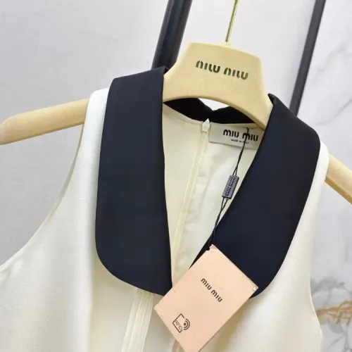 Replica MIU MIU Dresses Sleeveless For Women #1427093 $128.00 USD for Wholesale