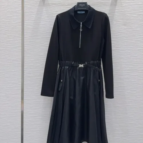 Prada Dresses Long Sleeved For Women #1427097 $132.00 USD, Wholesale Replica Prada Dresses
