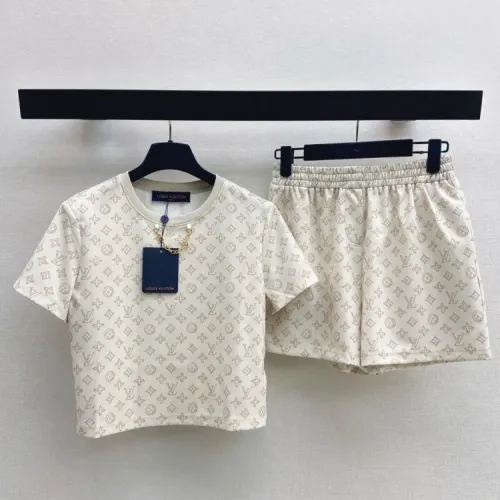 Louis Vuitton LV Tracksuits Short Sleeved For Women #1427113 $122.00 USD, Wholesale Replica Louis Vuitton LV Tracksuits