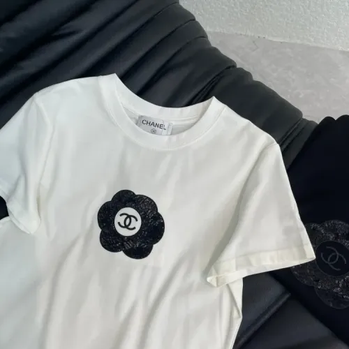 Replica Chanel T-Shirts Short Sleeved For Women #1427154 $56.00 USD for Wholesale