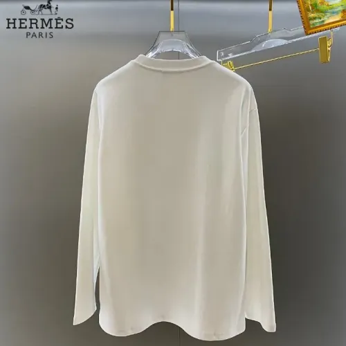 Replica Hermes T-Shirts Long Sleeved For Unisex #1427232 $34.00 USD for Wholesale