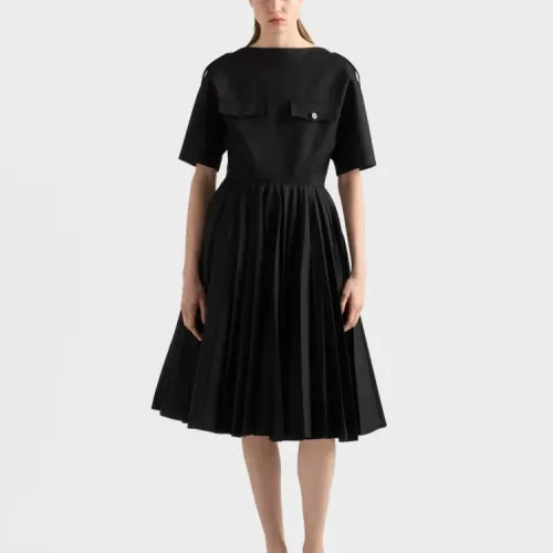 Replica Prada Dresses Short Sleeved For Women #1427324 $115.00 USD for Wholesale
