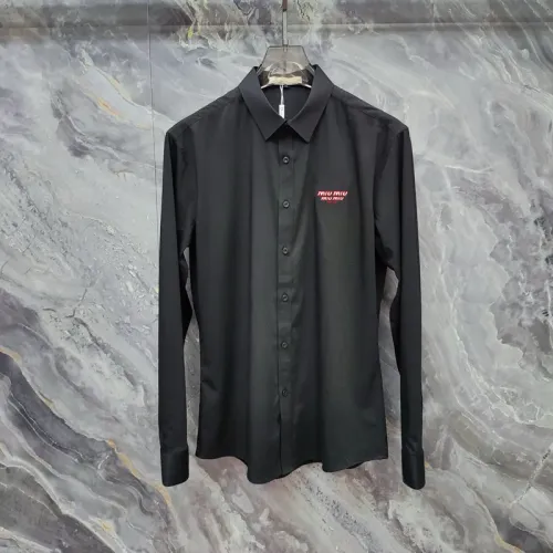 MIU MIU  Shirts Long Sleeved For Men #1427410 $40.00 USD, Wholesale Replica MIU MIU  Shirts