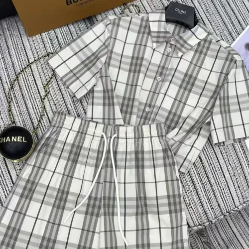 Burberry Tracksuits Short Sleeved For Women #1427426 $76.00 USD, Wholesale Replica Burberry Tracksuits
