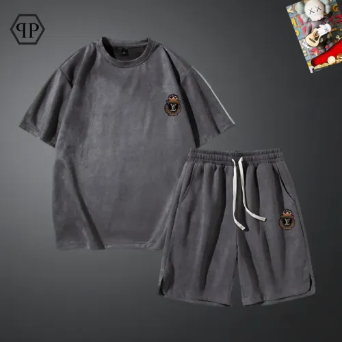 Louis Vuitton LV Tracksuits Short Sleeved For Men #1427457 $48.00 USD, Wholesale Replica Louis Vuitton LV Tracksuits