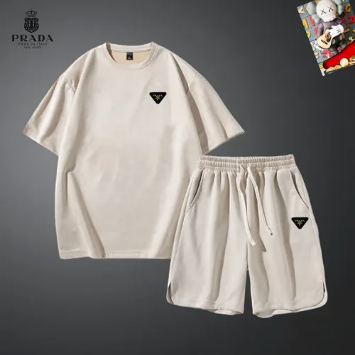 Prada Tracksuits Short Sleeved For Men #1427480 $48.00 USD, Wholesale Replica Prada Tracksuits