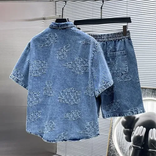 Replica Louis Vuitton LV Tracksuits Short Sleeved For Men #1427842 $68.00 USD for Wholesale
