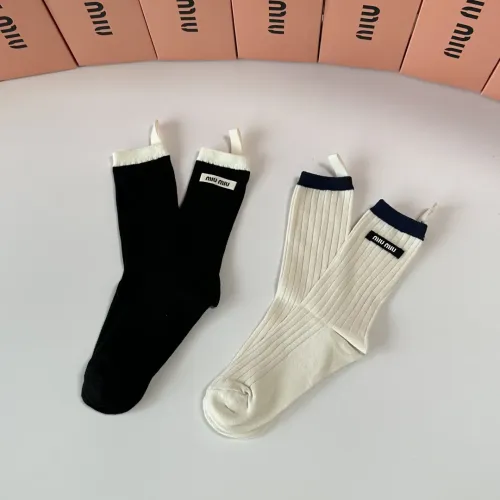 Replica MIU MIU Socks #1427937 $29.00 USD for Wholesale