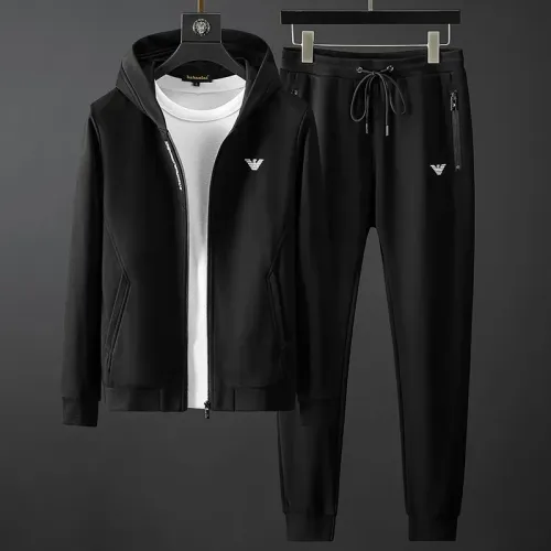 Armani Tracksuits Long Sleeved For Men #1428842 $85.00 USD, Wholesale Replica Armani Tracksuits