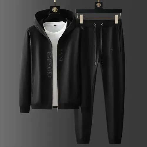 Armani Tracksuits Long Sleeved For Men #1428870 $85.00 USD, Wholesale Replica Armani Tracksuits