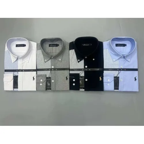 Replica Ralph Lauren Polo Shirts Long Sleeved For Men #1428981 $40.00 USD for Wholesale
