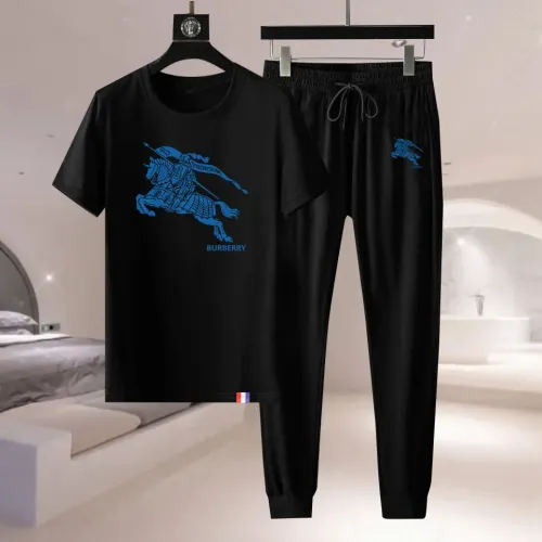 Burberry Tracksuits Short Sleeved For Men #1429397 $76.00 USD, Wholesale Replica Burberry Tracksuits
