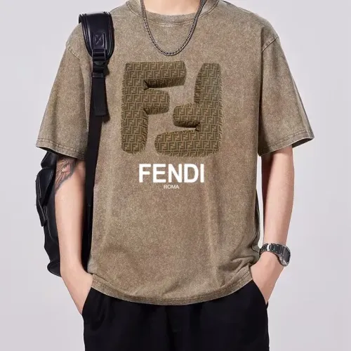 Fendi T-Shirts Short Sleeved For Men #1429544 $45.00 USD, Wholesale Replica Fendi T-Shirts