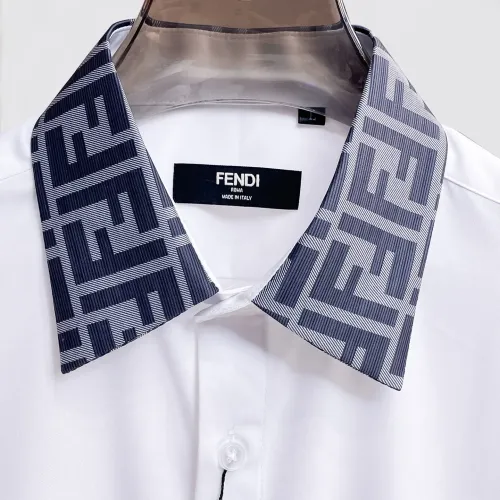Replica Fendi Shirts Long Sleeved For Men #1430141 $80.00 USD for Wholesale