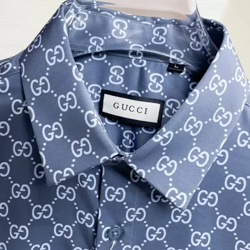 Replica Gucci Shirts Long Sleeved For Men #1430143 $80.00 USD for Wholesale