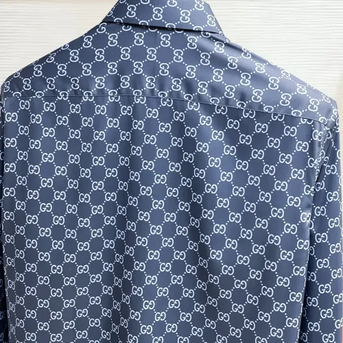 Replica Gucci Shirts Long Sleeved For Men #1430143 $80.00 USD for Wholesale