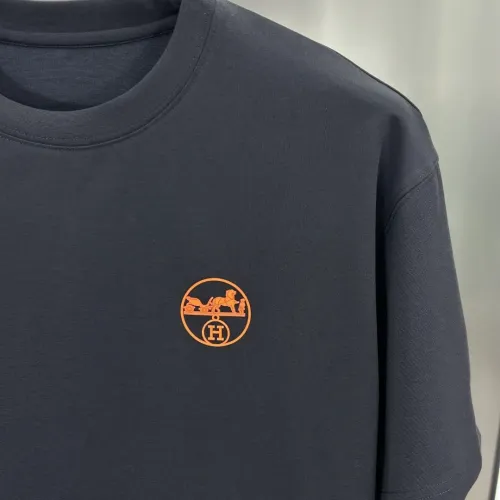 Replica Hermes T-Shirts Short Sleeved For Men #1430442 $56.00 USD for Wholesale