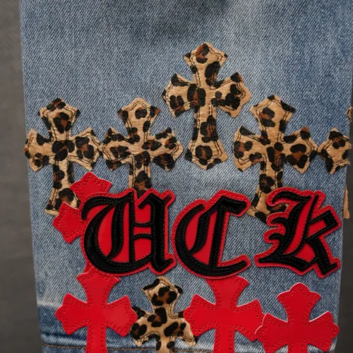 Replica Chrome Hearts Jeans For Men #1430804 $60.00 USD for Wholesale