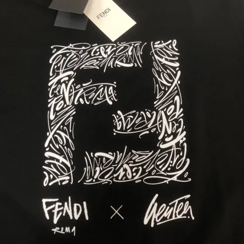 Replica Fendi T-Shirts Short Sleeved For Unisex #1431143 $34.00 USD for Wholesale