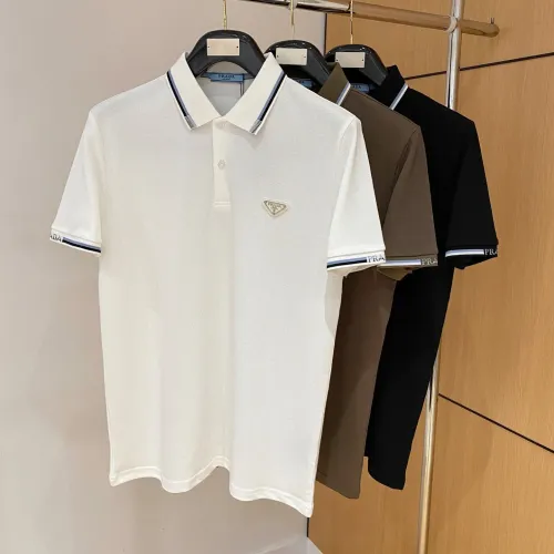 Replica Prada T-Shirts Short Sleeved For Men #1431405 $48.00 USD for Wholesale