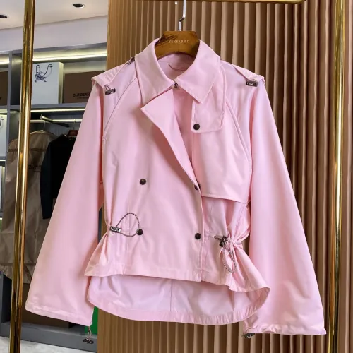 Replica Burberry Trench Coat Long Sleeved For Women #1431444 $132.00 USD for Wholesale