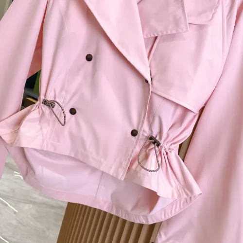 Replica Burberry Trench Coat Long Sleeved For Women #1431444 $132.00 USD for Wholesale