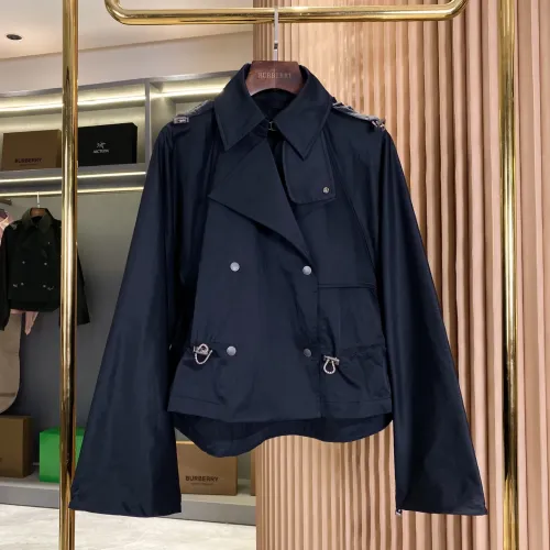 Replica Burberry Trench Coat Long Sleeved For Women #1431445 $132.00 USD for Wholesale