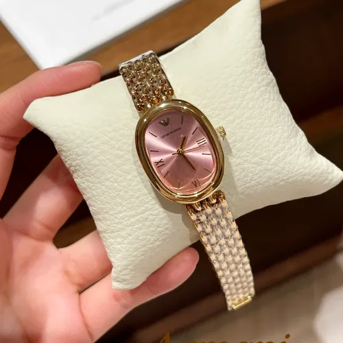 Armani Watches In Gold For Women #1431466 $29.00 USD, Wholesale Replica Armani Watches
