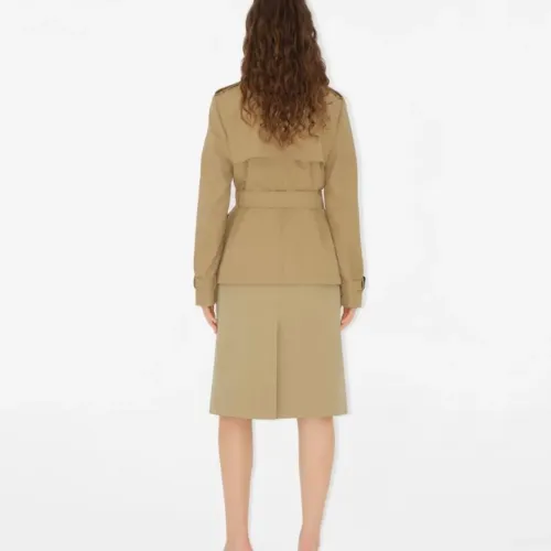 Replica Burberry Trench Coat Long Sleeved For Women #1431473 $160.00 USD for Wholesale
