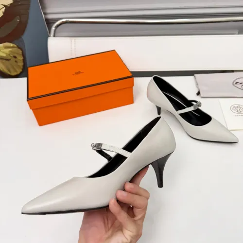 Replica Hermes High-Heeled Shoes For Women #1431678 $98.00 USD for Wholesale