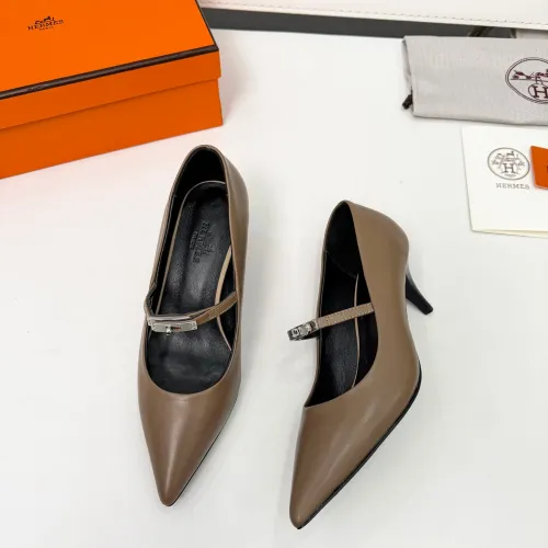 Replica Hermes High-Heeled Shoes For Women #1431679 $98.00 USD for Wholesale