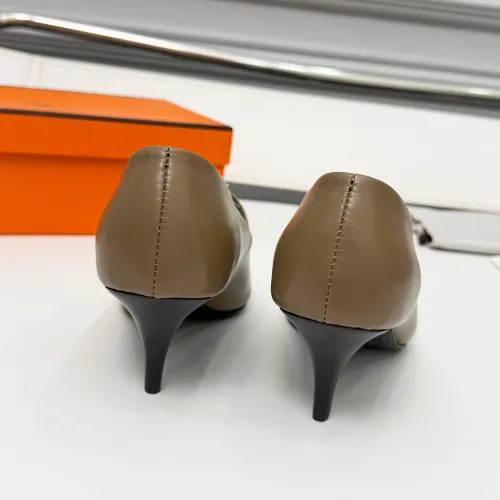 Replica Hermes High-Heeled Shoes For Women #1431679 $98.00 USD for Wholesale