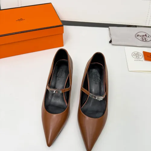 Replica Hermes High-Heeled Shoes For Women #1431680 $98.00 USD for Wholesale