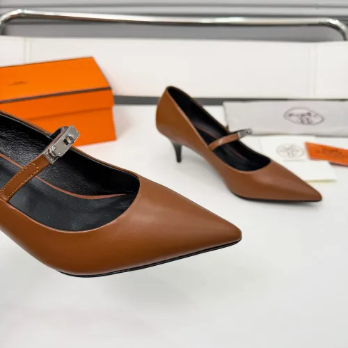 Replica Hermes High-Heeled Shoes For Women #1431680 $98.00 USD for Wholesale